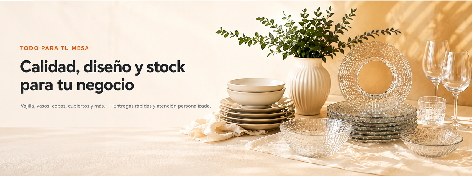 Calidad, diseño y stock para tu negocio